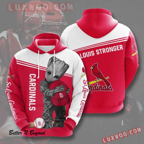 Mlb St Louis Cardinals 3d Hoodies Printed Zip Hoodies Sweatshirt Jacket V5