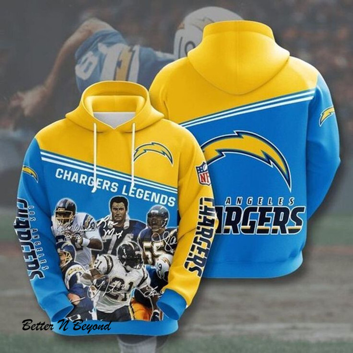 La Chargers Football Legend All Star All Over Printed 3D Hoodie N98