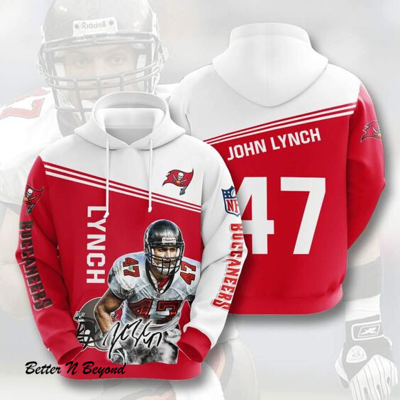 Tampa Bay Buccaneers John Lynch Hoodie 3D Style5048 All Over Printed