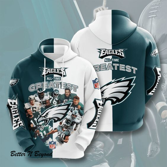 Philadelphia Eagles No1586 Custom Hoodie 3D Jacket 3D Pullover Zip Hoodie