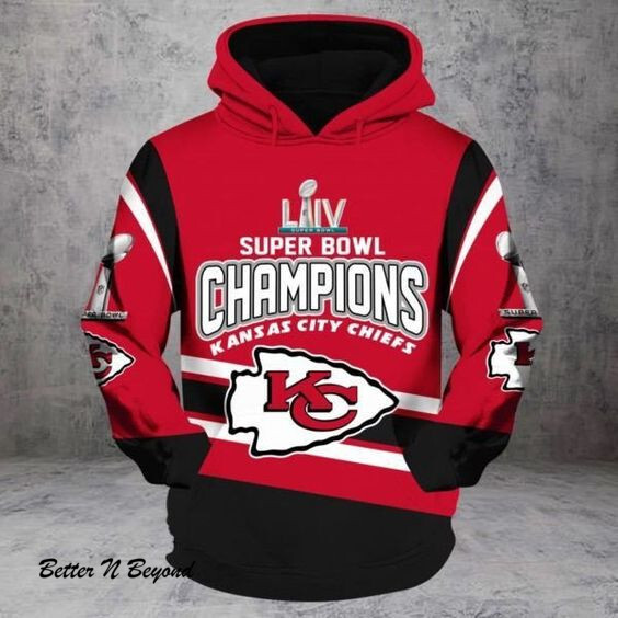 Super Bowl Liv Champion Kansas City Chiefs 31 Unisex 3D Hoodie Gift For Fans