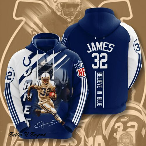Sports Team Indianapolis Colts No939 Hoodie 3D Hoodie 3D Pullover Zip Hoodie 3D