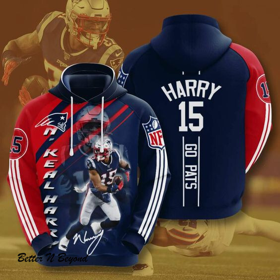 New England Patriots Nkeal Harry Hoodie 3D Style5086 All Over Printed