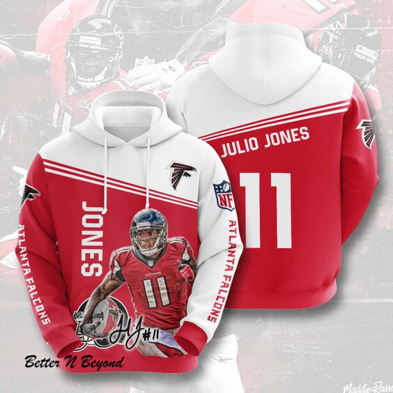 Julio Jones Atlanta Falcons Atlanta Falcons 92 Unisex 3D Hoodie Gift For Fans