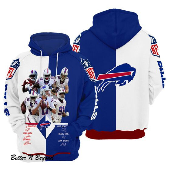 Buffalo Bills 47 Gift For Fan 3D T Shirt Sweater Zip Hoodie Bomber Jacket - Hoodie 3D