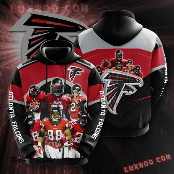 Nfl Atlanta Falcons 3d Hoodie 8 - Hoodie 3D