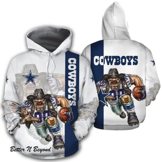 Dallas Cowboys Hoodies Mens Mascot 3D Ultra Cool