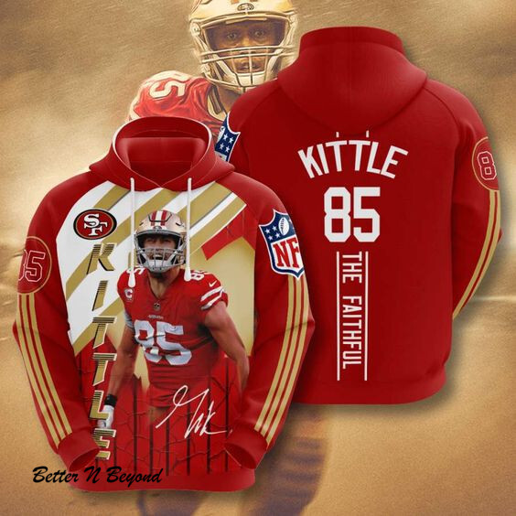 George Kittle San Francisco 49Ers Hoodie 3D Style5095 All Over Printed