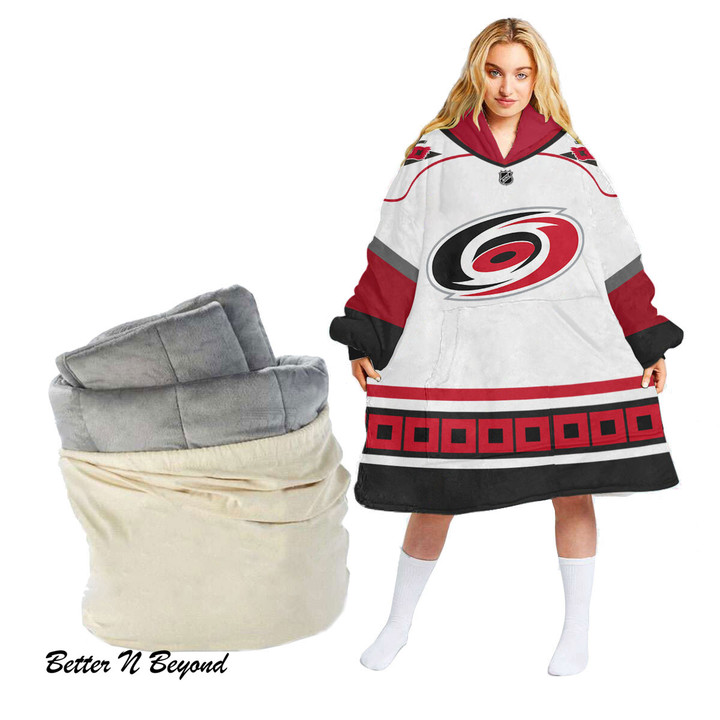 NHL Carolina Hurricanes Personalized oodie blanket hoodie snuggie hoodies for all family - Amazing ProShop