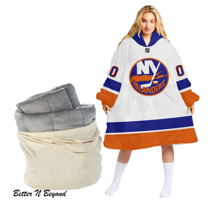 NHL New York Islanders Personalized oodie blanket hoodie snuggie hoodies for all family - Amazing ProShop