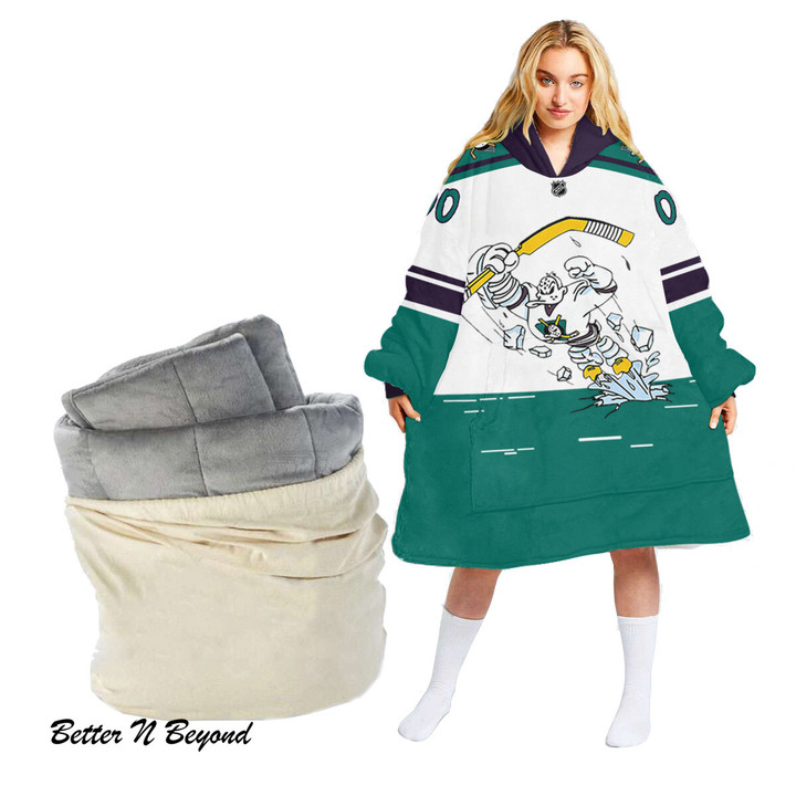 NHL Anaheim Ducks Personalized oodie blanket hoodie snuggie hoodies for all family - Amazing ProShop