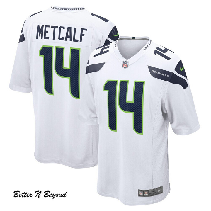 Men's Seattle Seahawks DK Metcalf Nike White Game Jersey