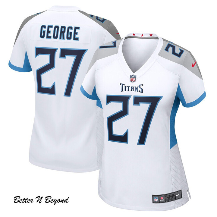 Women's Tennessee Titans Eddie George Nike White Retired Game Jersey