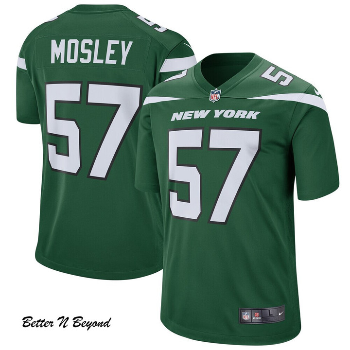 Men's New York Jets C.J. Mosley Nike Gotham Green Game Jersey