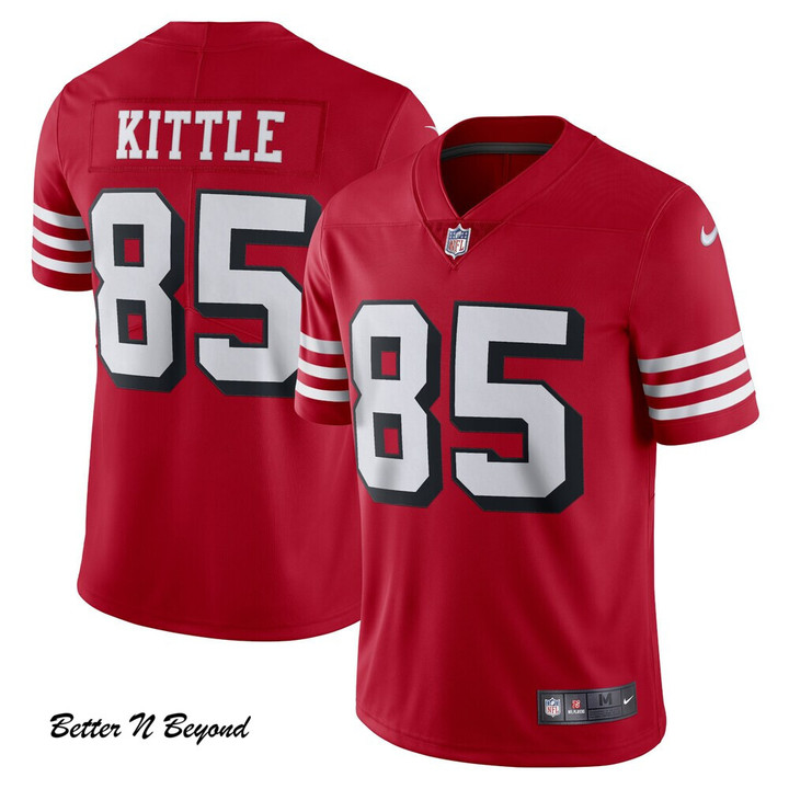 Men's San Francisco 49ers George Kittle Nike Red Alternate Vapor Limited Player Jersey
