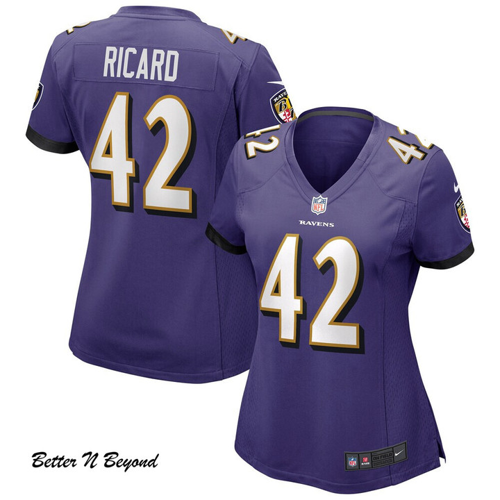 Women's Baltimore Ravens Patrick Ricard Nike Purple Game Jersey