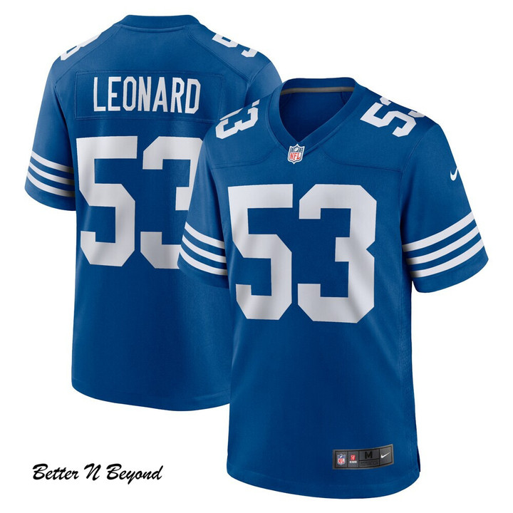 Men's Indianapolis Colts Darius Leonard Nike Royal Alternate Game Jersey