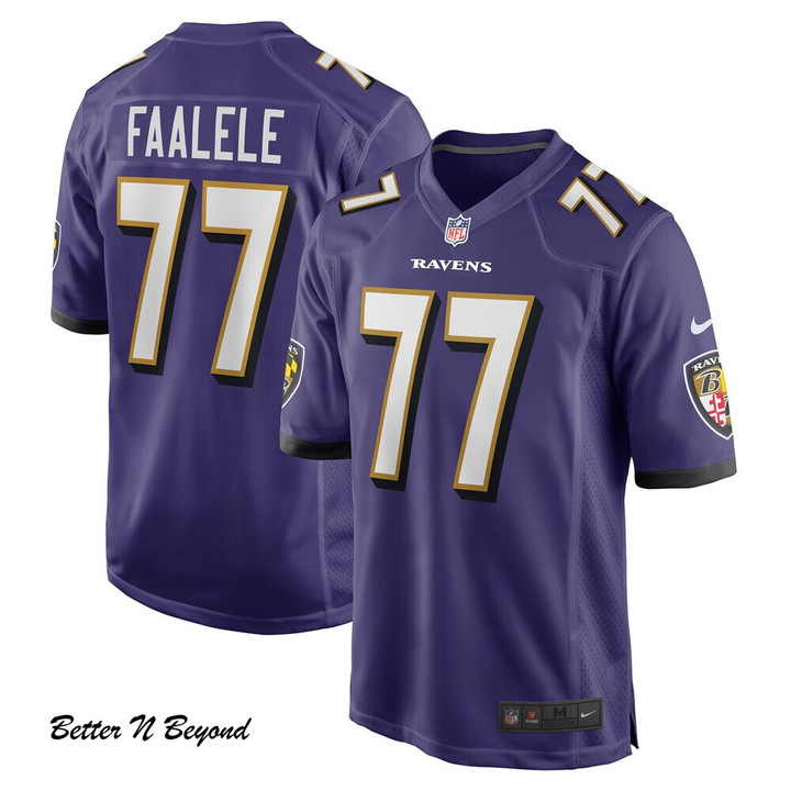 Men's Baltimore Ravens Daniel Faalele Nike Purple Player Game Jersey