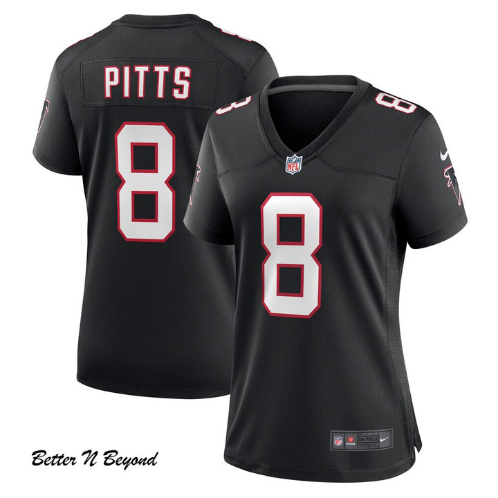 Women's Atlanta Falcons Kyle Pitts Nike Black Game Jersey