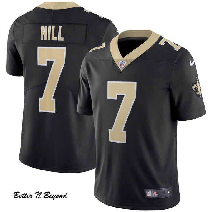 Men's New Orleans Saints Taysom Hill Nike Black Vapor Limited Jersey