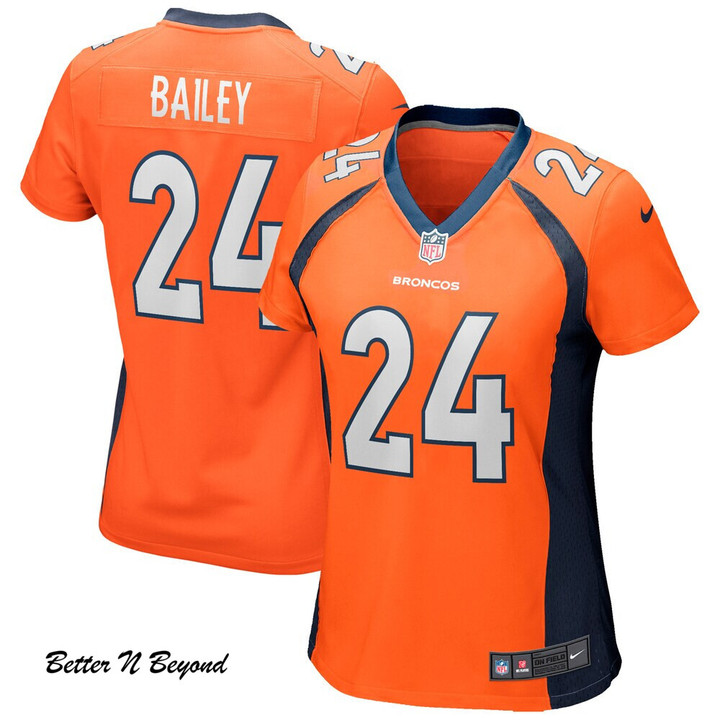 Women's Denver Broncos Champ Bailey Nike Orange Game Retired Player Jersey