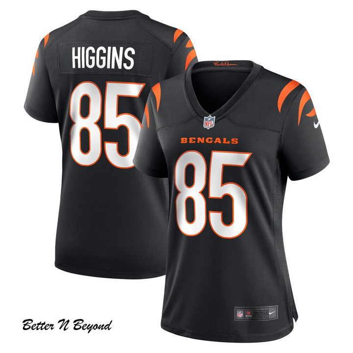 Women's Cincinnati Bengals Tee Higgins Nike Black Game Jersey
