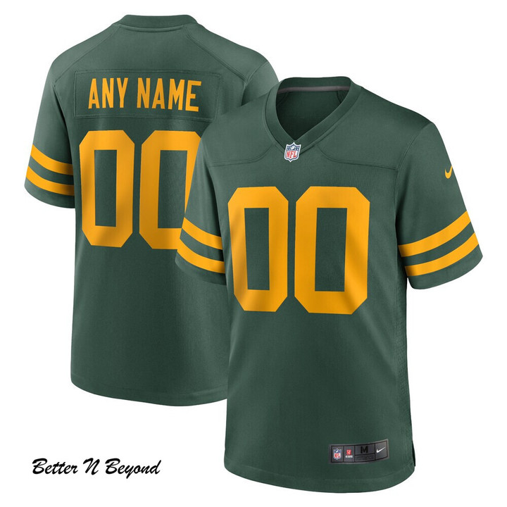 Men's Green Bay Packers Nike Green Alternate Custom Jersey