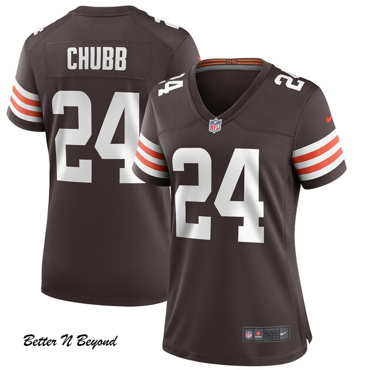 Women's Cleveland Browns Nick Chubb Nike Brown Game Jersey