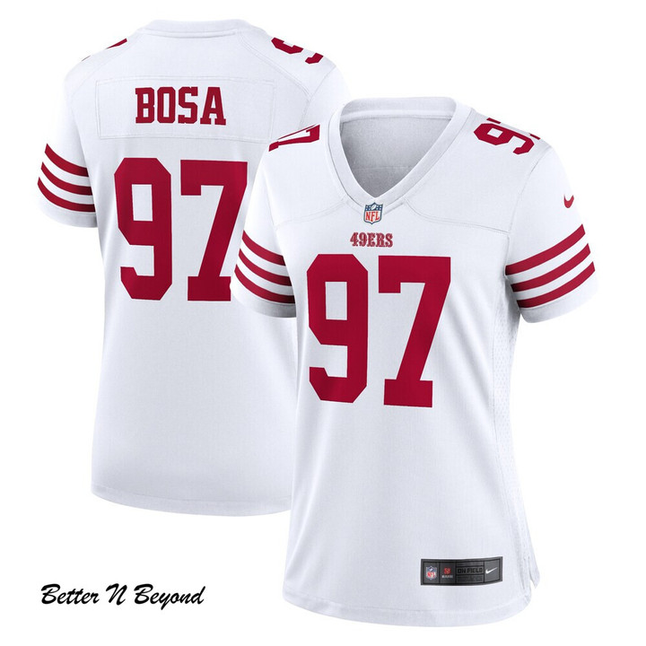 Women's San Francisco 49ers Nick Bosa Nike White Player Game Jersey
