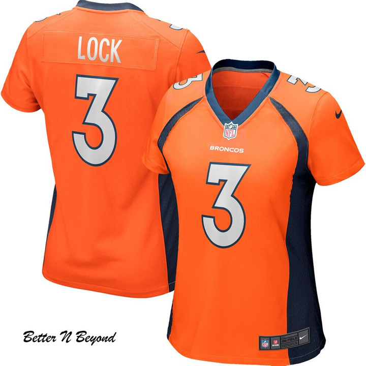 Women's Denver Broncos Drew Lock Nike Orange Game Player Jersey