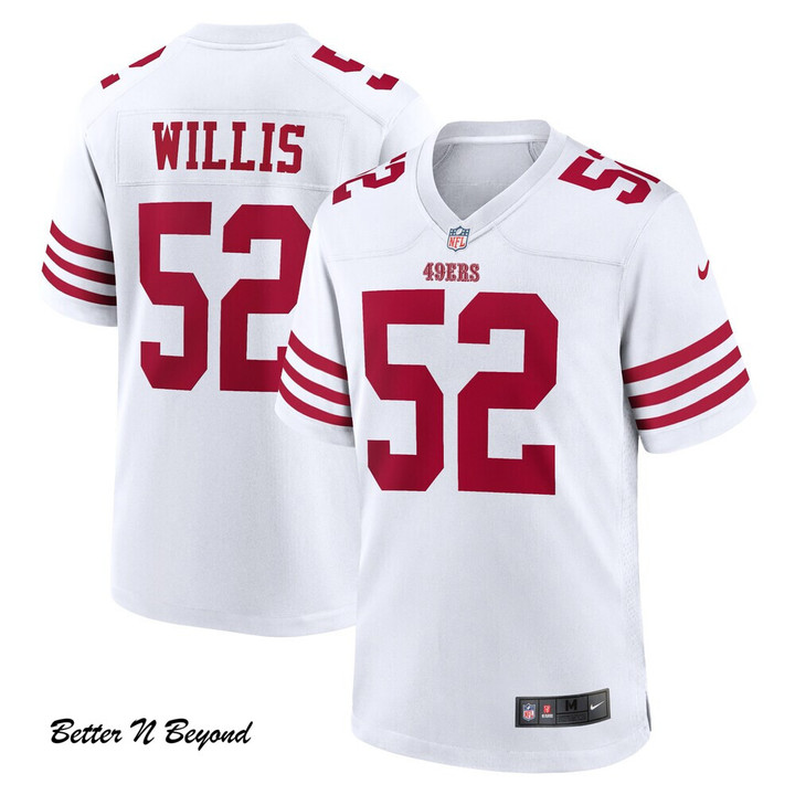 Men's San Francisco 49ers Patrick Willis Nike White Retired Player Game Jersey