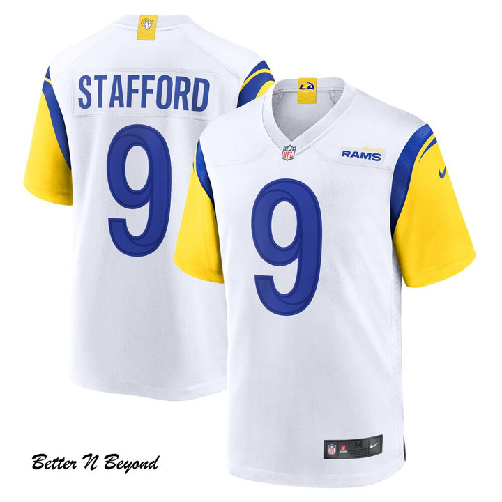 Men's Los Angeles Rams Matthew Stafford Nike White Alternate Player Game Jersey