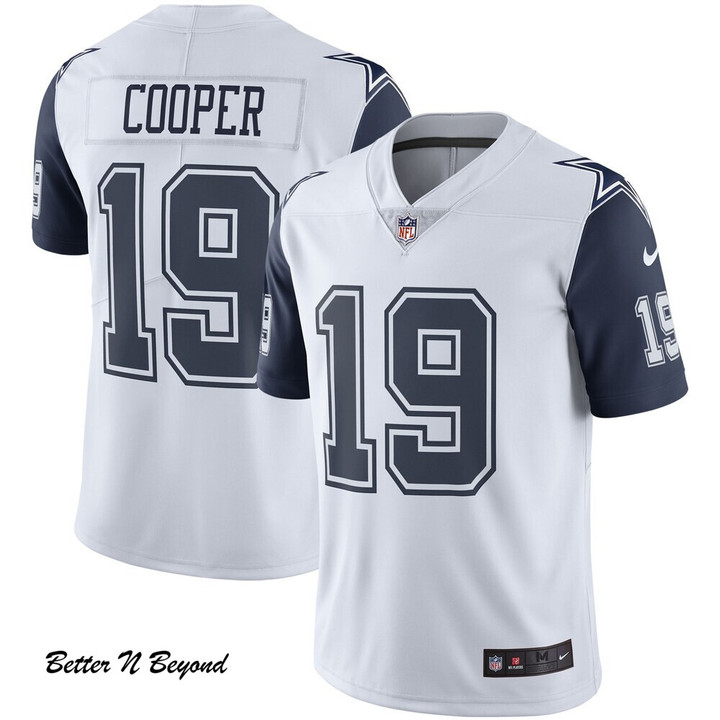 Men's Dallas Cowboys Amari Cooper White Nike Color Rush Vapor Limited Jersey