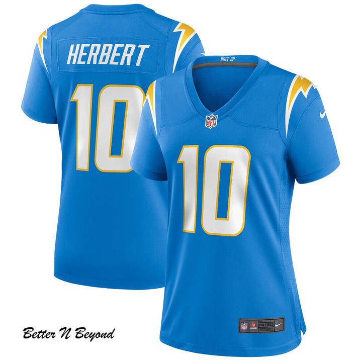 Women's Los Angeles Chargers Justin Herbert Nike Powder Blue Game Jersey