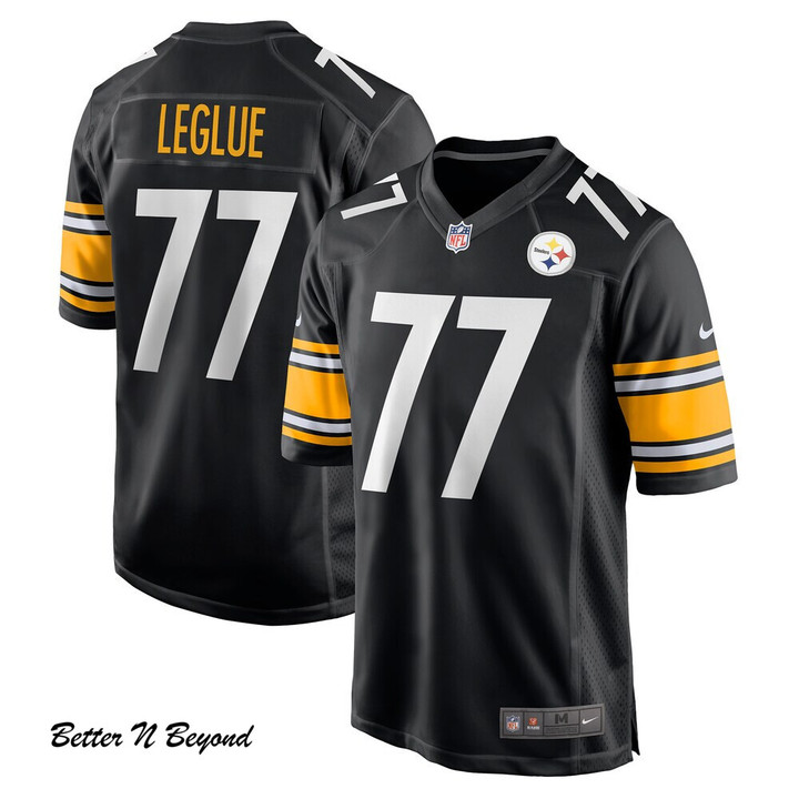 Men's Pittsburgh Steelers John Leglue Nike Black Game Jersey