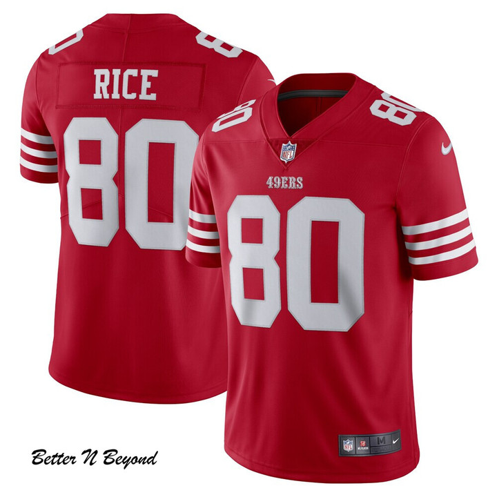 Men's San Francisco 49ers Jerry Rice Nike Scarlet Vapor Limited Retired Player Jersey