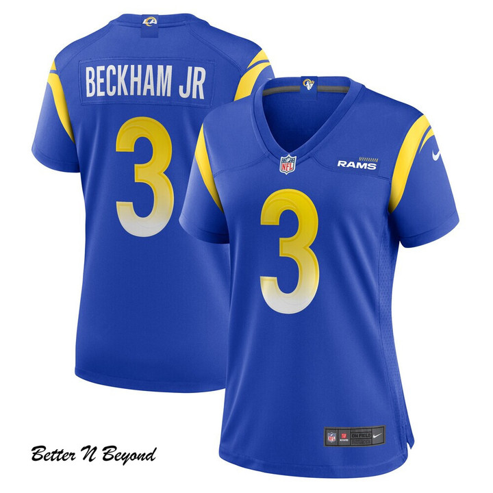 Women's Los Angeles Rams Odell Beckham Jr. Nike Royal Game Jersey