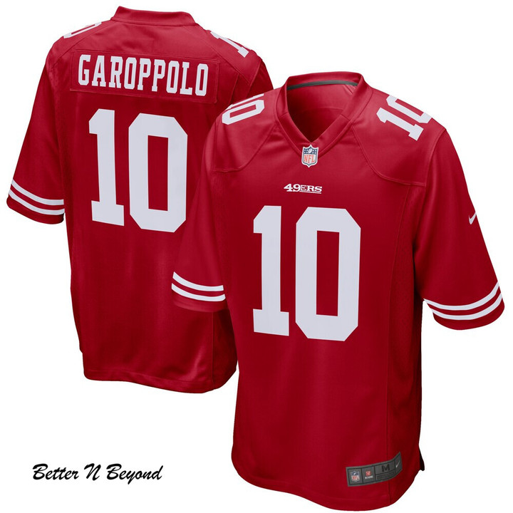 Men's San Francisco 49ers Jimmy Garoppolo Nike Scarlet Game Player Jersey
