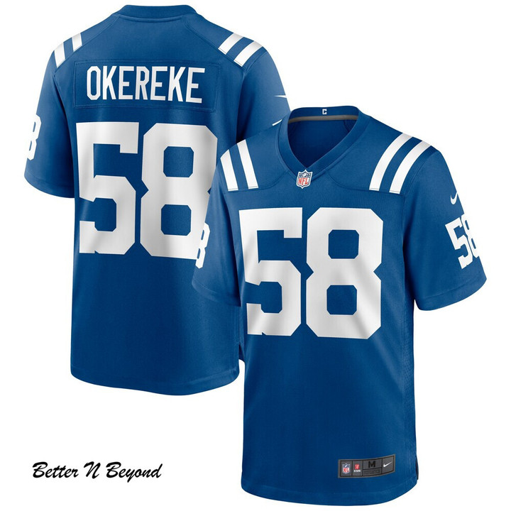 Men's Indianapolis Colts Bobby Okereke Nike Royal Game Jersey