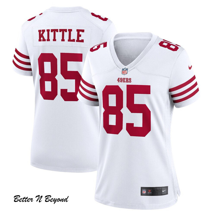 Women's San Francisco 49ers George Kittle Nike White Player Game Jersey