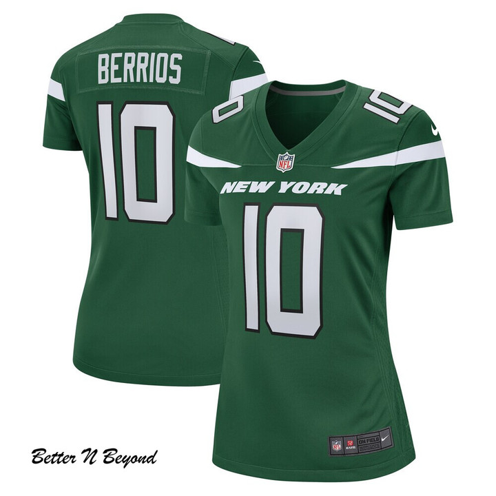 Women's New York Jets Braxton Berrios Nike Gotham Green Game Jersey