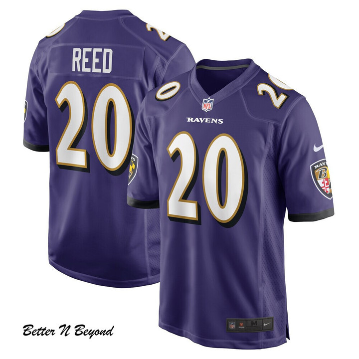 Men's Baltimore Ravens Ed Reed Nike Purple Retired Player Game Jersey