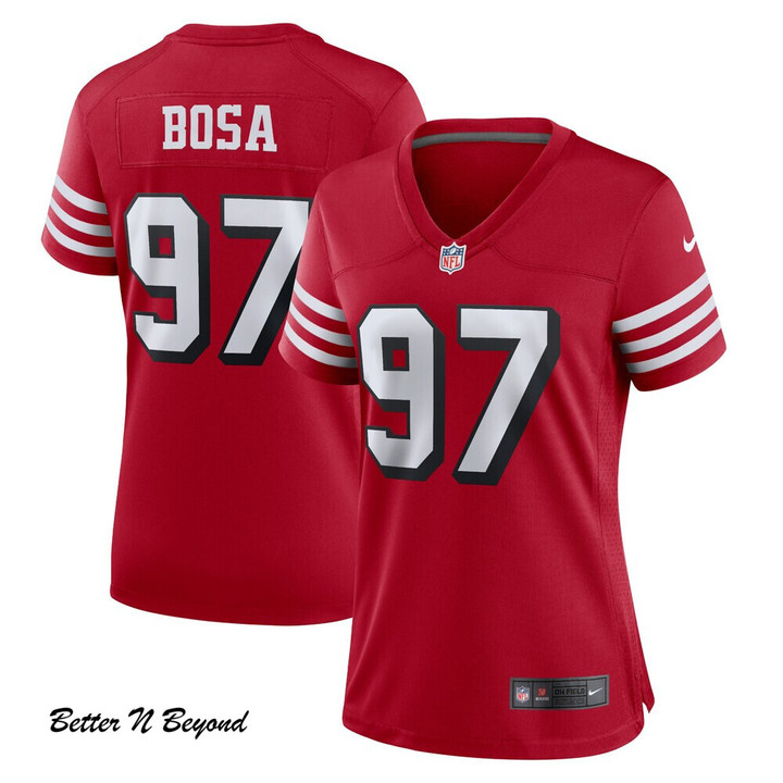Women's San Francisco 49ers Nick Bosa Nike Red Alternate Game Jersey