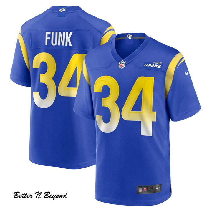 Men's Los Angeles Rams Jake Funk Nike Royal Game Player Jersey