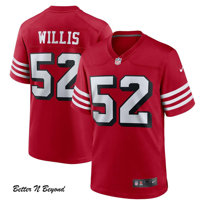 Men's San Francisco 49ers Patrick Willis Nike Scarlet Retired Alternate Game Jersey