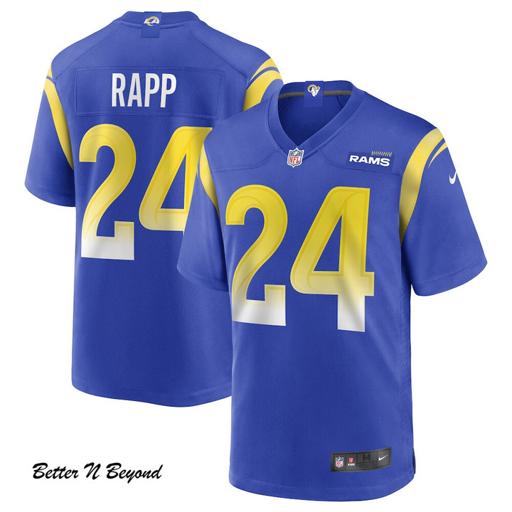 Men's Los Angeles Rams Taylor Rapp Nike Royal Game Jersey