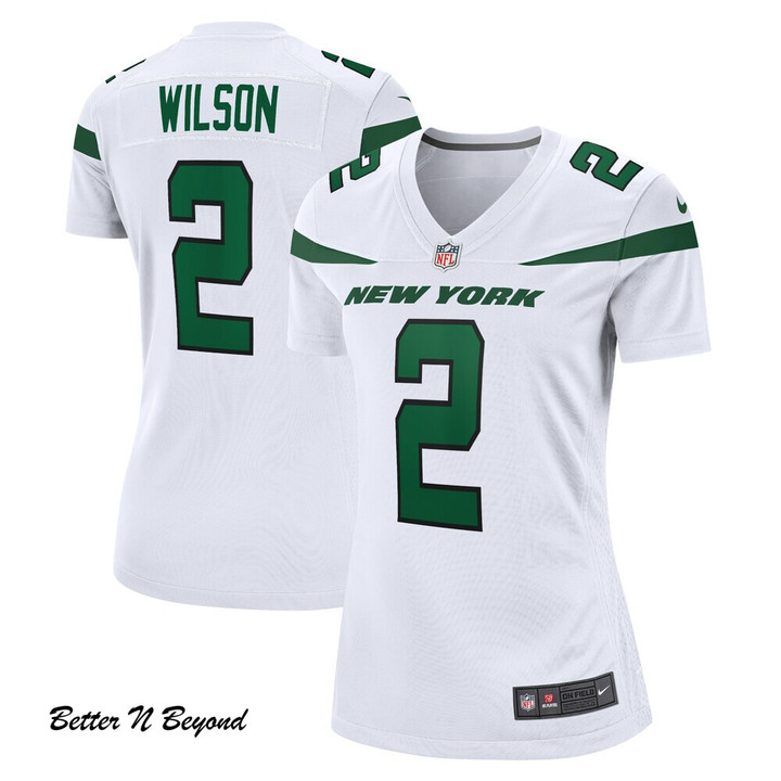 Women's New York Jets Zach Wilson Nike White Game Jersey