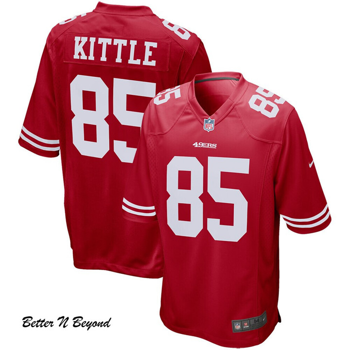 Men's San Francisco 49ers George Kittle Nike Scarlet Game Player Jersey