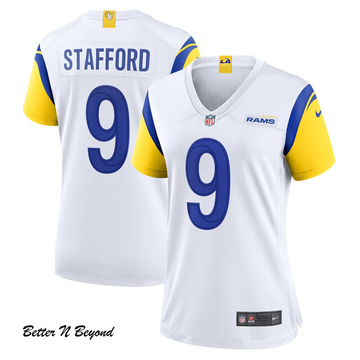 Women's Los Angeles Rams Matthew Stafford Nike White Alternate Player Game Jersey