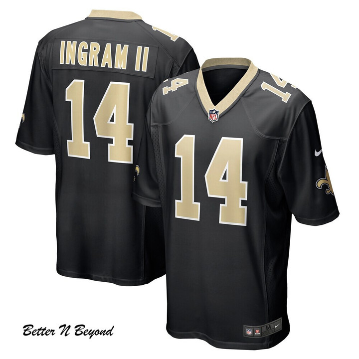 Men's New Orleans Saints Mark Ingram II Nike Black Game Jersey